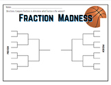Fraction Madness Comparing Fractions Bracket