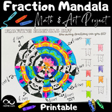 Fraction Mandala Art | + options: Decimals and Percentages