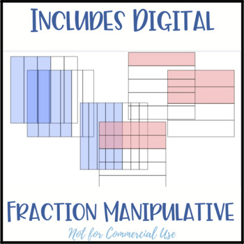 Fraction Manipulatives Bundle by Carrie's Curiosity Corner | TPT