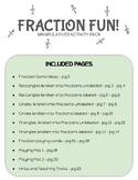 Fraction Manipulatives Resources Game