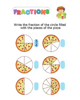 Preview of Fraction Mastery Workbook: Interactive Puzzles and Coloring Activities
