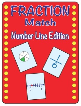 Preview of Fraction Match - Fraction Number Line Matching Game