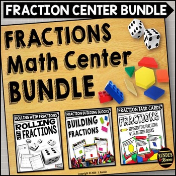 Preview of Fraction Skills Math Centers for Comparing, Equivalent, Representing Fractions