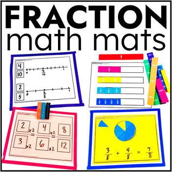 Preview of Fraction Math Mats