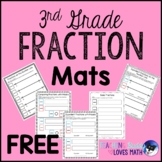 Fraction Math Mats 3rd Grade Common Core
