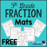 Fraction Math Mats 5th Grade Common Core