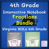 Fraction Math SOLs 4.2 and 4.5 Interactive Notebook
