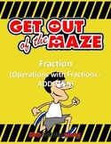 Fraction Mazes/Worksheets - Addition
