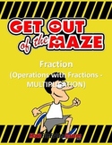 Fraction Maze - Multiplication (Fun Mazes/Worksheets)