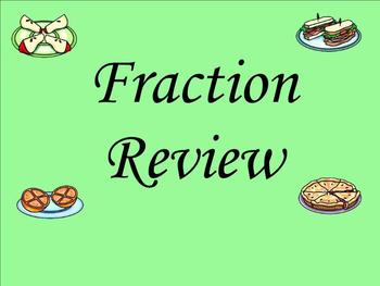 Preview of Fraction Mixed Review - Smartboard