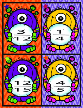 Fraction Monsters- Equivalent Fraction , Adding and Subtracting