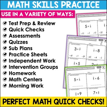 multiplying fractions by whole numbers worksheets by shelly rees