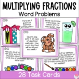 Multiplying Fractions in Word Problems Task Cards - Fracti