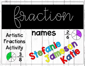 Preview of Fraction Name Activity