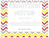 Fabulous 5th Grade Fraction Notes