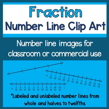 Preview of Fraction Number Line Clip Art