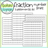 Fraction Number Lines - Math Supplemental Aid 