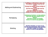 Fraction Operation Chants