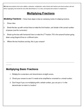 Preview of Fraction Operations