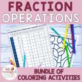Fraction Operations Coloring Activities BUNDLE