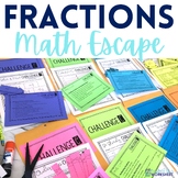 Fraction Operations Math Escape Room Activity
