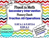 Fraction Operations Mixed : RTI Intervention No Prep Fluency