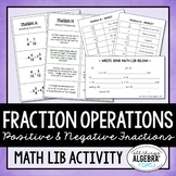 Fraction Operations (Positive and Negative Fractions)  | M