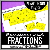 Fraction Operations | Pyramid Sum Puzzle
