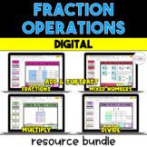 5th Grade Fractions Bundle - Add, Subtract, Multiply, & Di