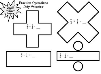 Fraction Operations Review and Practice by Math and Beyond | TpT