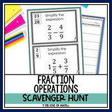 Fraction Operations: Scavenger Hunt