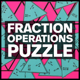Fraction Operations and Simplifying Fractions Puzzle - Fun
