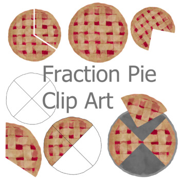 Preview of Fraction Pie and Donut Commercial Use, Halves, Thirds, Quarters, Commercial Use