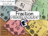 Fraction Pinch Cards - 4th and 5th Grade