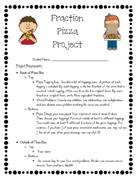 Preview of Fraction Pizza Project