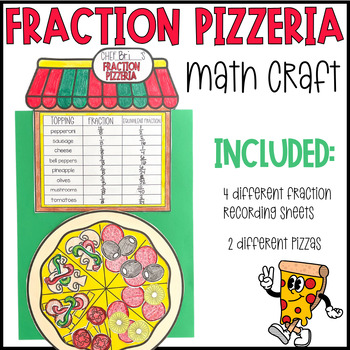 Preview of Fraction Pizza math craft