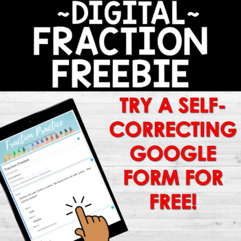 Preview of Fraction Practice Digital - FREEBIE - Distance Learning