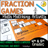 Fraction Math Centers Upper Elementary | Fraction Math Games