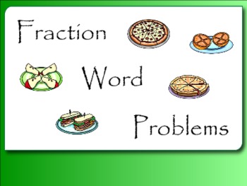 Preview of Add, Subtract and Compare Fractions Word Problems Review for SMART Notebook