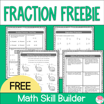 Preview of Fraction Worksheets FREEBIE