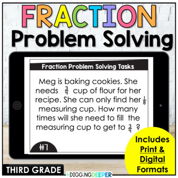 Preview of Fraction Problem Solving Activities for Third Graders
