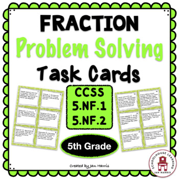 Preview of Fraction Problem Solving Task Cards
