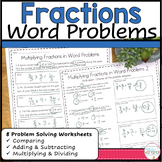 Fraction Adding, Subtracting, Multiplying, Dividing Word Problems