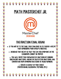 Fraction Project with Rubric - MasterChef Jr.- Project Bas
