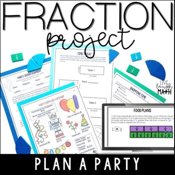 Preview of Fraction Project - 4th & 5th Grade Math Review & Enrichment Activities