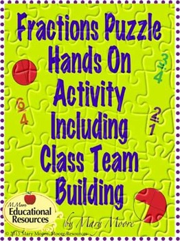 Preview of Class Team Building & Cooperative Learning Including Learning about Fractions!