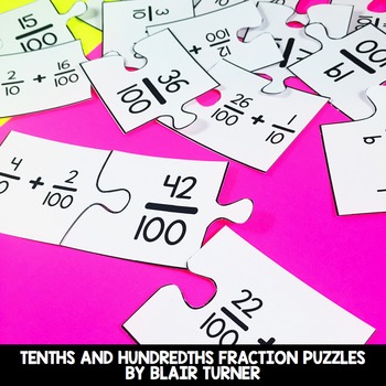 Preview of Fraction Puzzles: 4th Grade Math Centers 4.NF.5