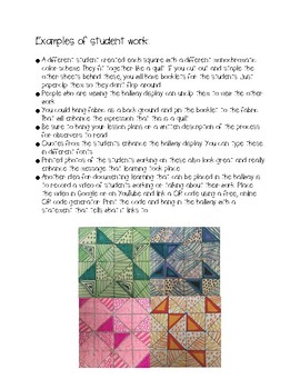 Preview of Fraction Quilts Complete Lesson