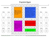 Fraction Race: Number to Picture Matching Game