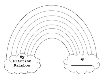 Fraction Rainbow by Sane Teacher | TPT